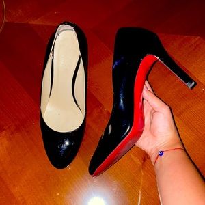 Louboutin Inspired Barney’s NY Pumps, Size 38